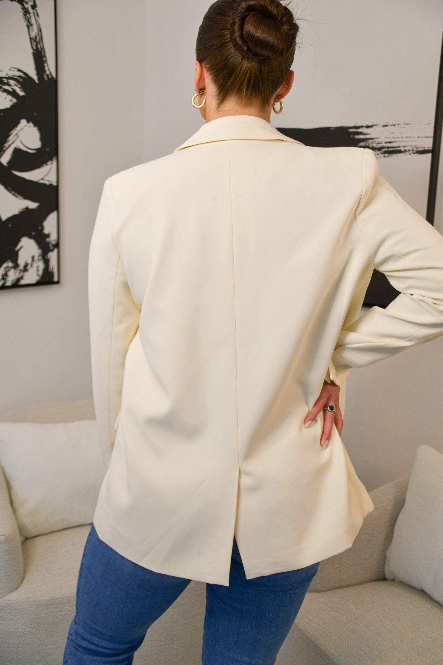 Oversized Blazer - Ivory